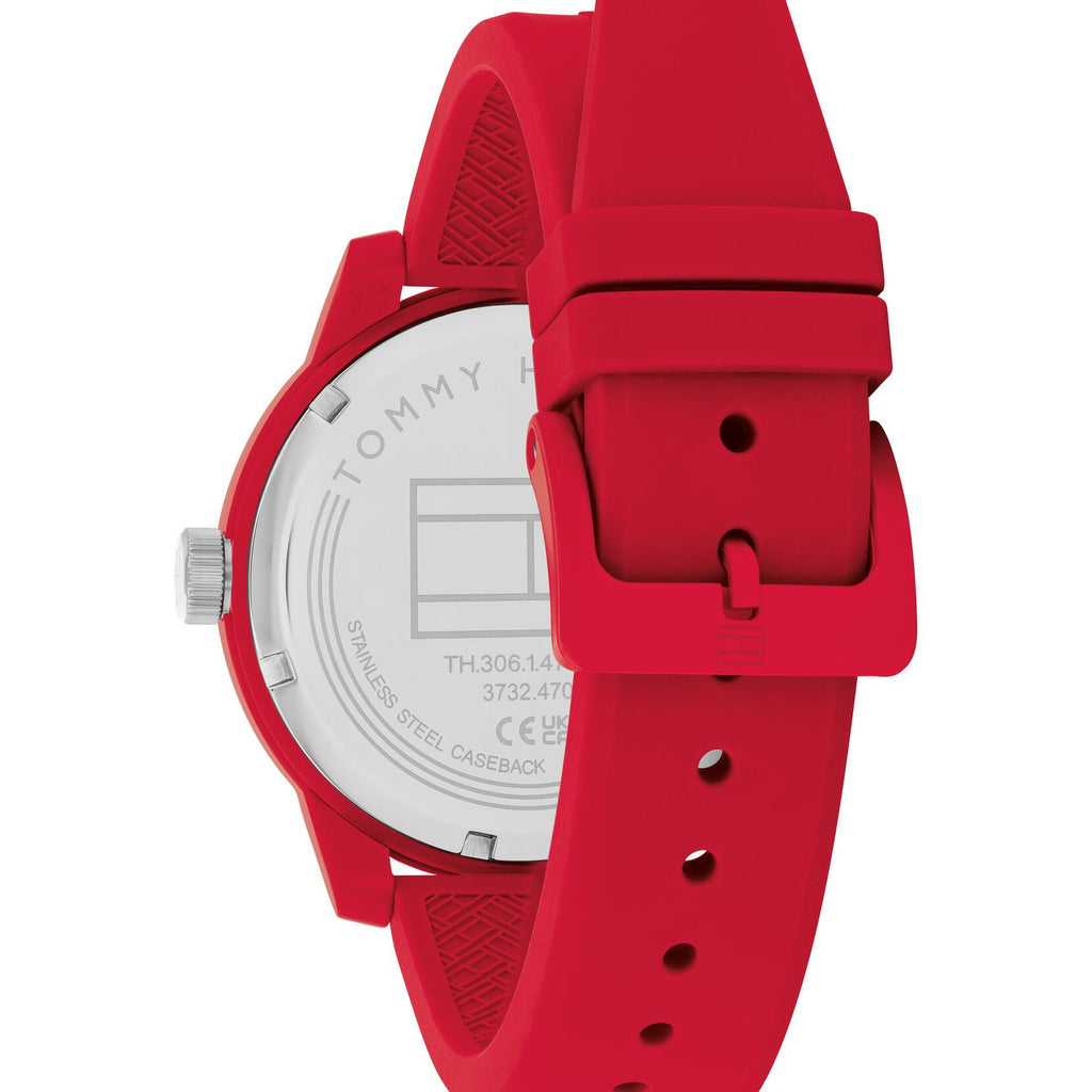 Tommy Hilfiger Men's Watch, 44mm (red)