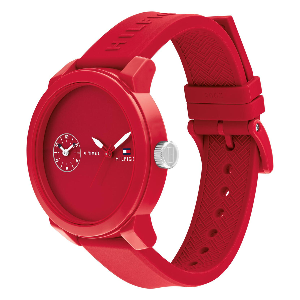Tommy Hilfiger Men's Watch, 44mm (red)