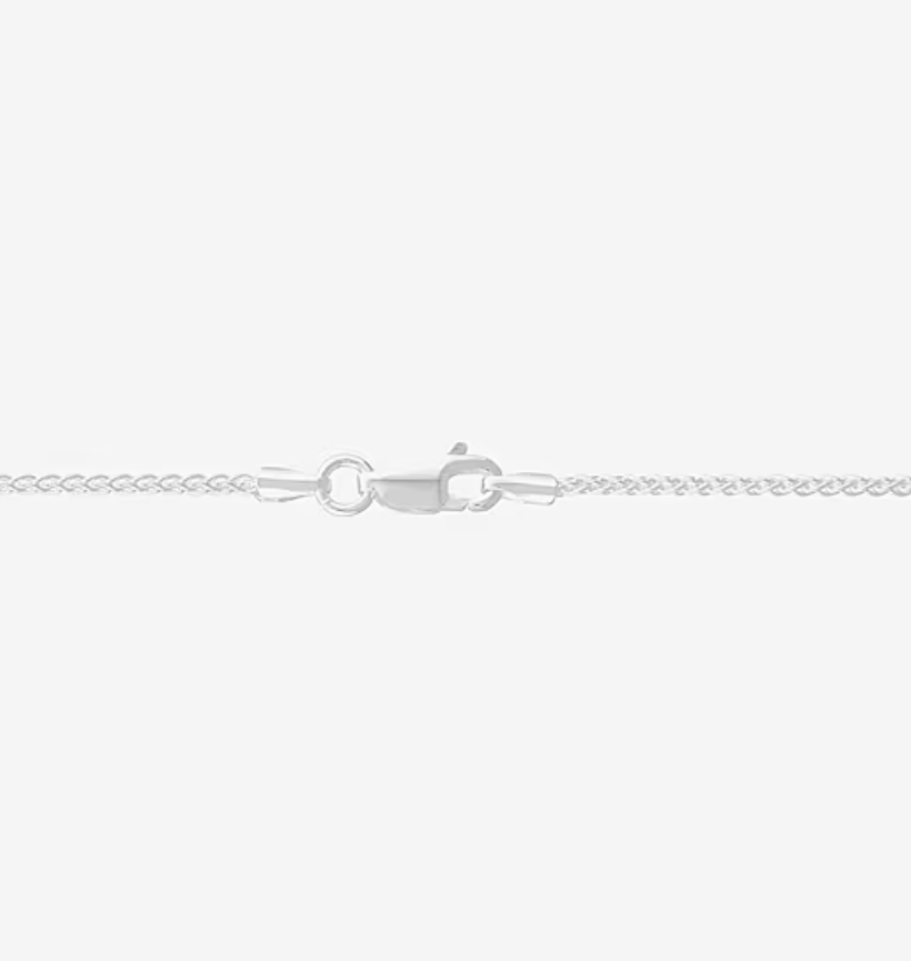 Made in Italy Women's Sterling Silver 22 Inch Wheat Chain Necklace (1.5mm)