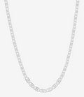 Made in Italy Women's Sterling Silver 18 Inch Valentino Chain Necklace (2.5mm)